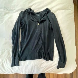 Everlane Long Sleeve Henley Tee